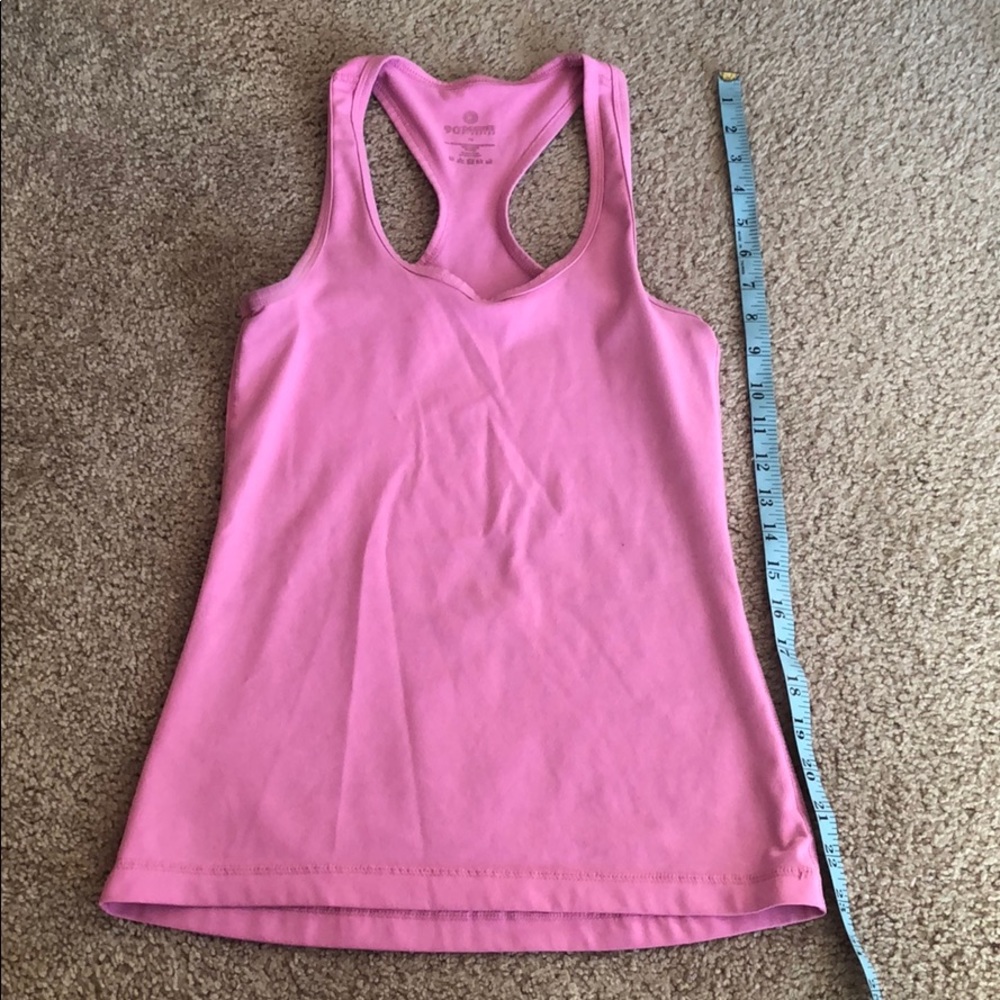 90 degree fitness XS pink workout top